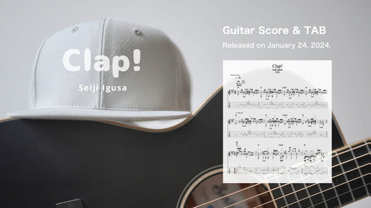 "Clap! (2024 YouTube Version)" guitar sheet music with tablature